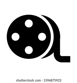 film roll icon isolated sign symbol vector illustration - high quality black style vector icons
