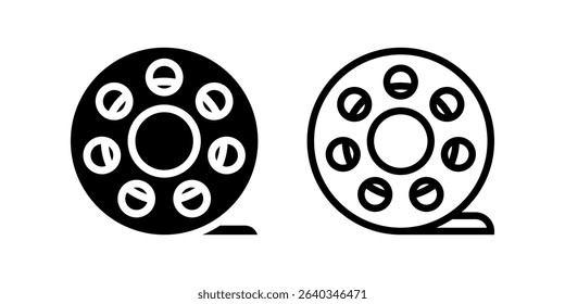Film Roll icon set. flat illustration of vector icon on white background