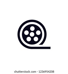 Film Roll Icon Vector