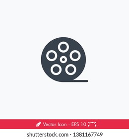 Film Roll Icon / Vector