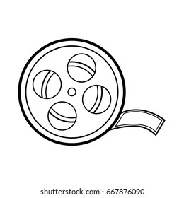 film roll icon vector 