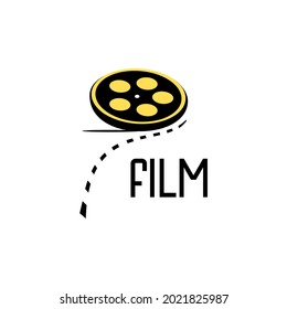 film roll icon vector, cinema vector inspiration design