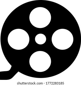 Film roll icon. Vector. Flat and modern style.