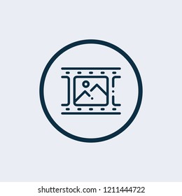 Film roll icon. Vector illustration