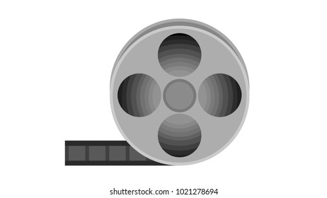 Film roll isolated vector illustration