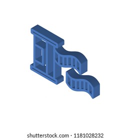 Film roll isometric left top view 3D icon