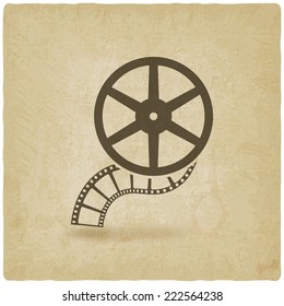 film roll old background - vector illustration. eps 10