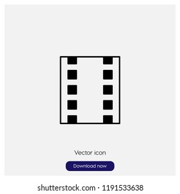 Film roll sign icon in trendy flat style isolated on grey background, modern symbol vector illustration for web