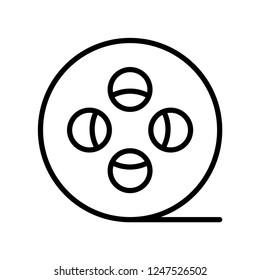 Film roll vector icon
