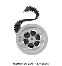 Film roll. Vector illustration on a white background.