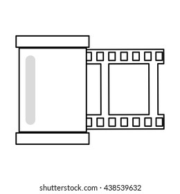 film roll , Vector illustration over white background