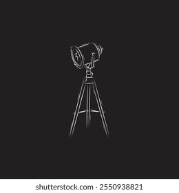 Film set Light Icon flat vector design