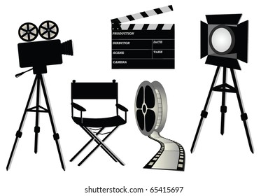 film set, vector