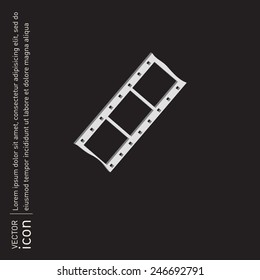 film sign. symbol of cinema. celluloid