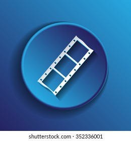 film sign. symbol of cinema. celluloid