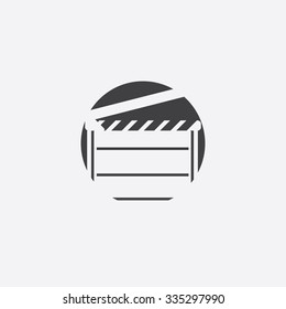 film slate cut identity template icon design element