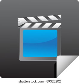 Film Slate Icon vector illustration