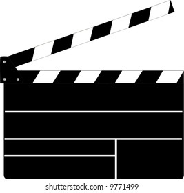 Film Slate on a white background