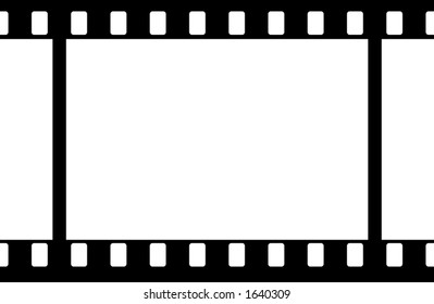 Film Strip (1 Frame, no numbers, no code), vector format.
