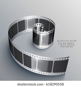 film strip in 3d style