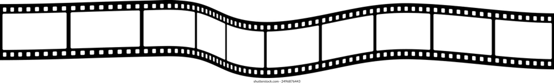 Film strip background. Retro photo, cinema or movie frames. Video film strip roll. Vector EPS 10