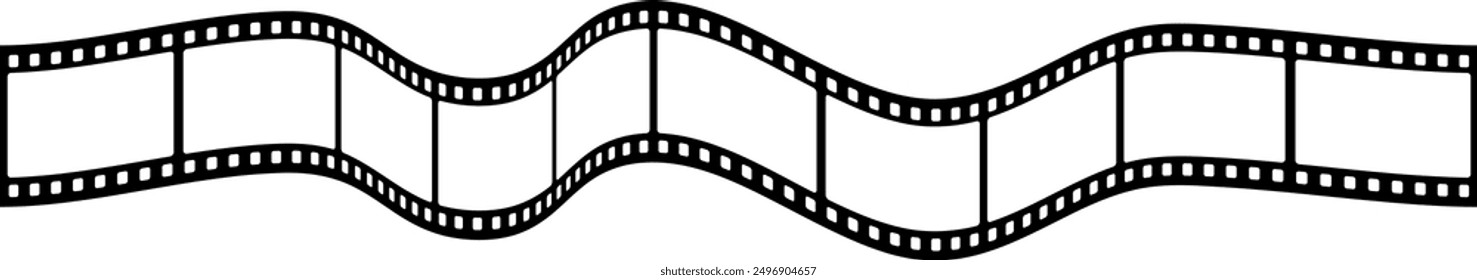 Film strip background. Retro photo, cinema or movie frames. Video film strip roll. Vector EPS 10