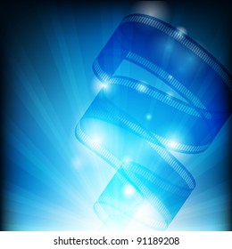 Film Strip Background, Vector Illustration