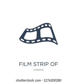 film strip of cinema icon vector on white background, trendy filled icons from Cinema collection, film strip of cinema vector illustration