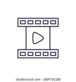 Film Strip Cinema Logo vector template, Creative Movie logo concept, Icon symbol, Illustration