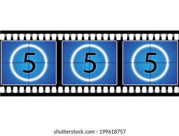 film strip countdown