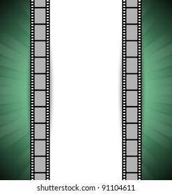 Film strip document template with place for your custom message