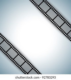 Film strip document template with place for your custom message