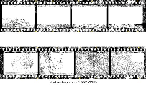 film strip with empty picture frames
