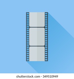 Film strip flat icon