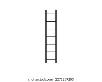 Film strip frame or border set. Photo, cinema or movie negative. Make with vector.