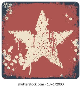 Film strip in grunge frame on colorful seamless wooden background. Vector, EPS10
