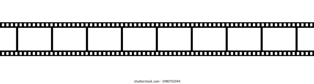 Film strip icon black and white. 