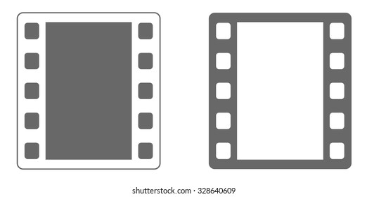 film strip icon black and white