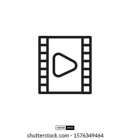 Film strip icon, design inspiration vector template for interface and any purpose