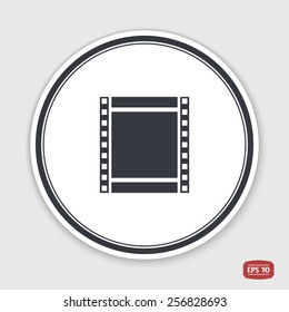 Film strip icon. Flat design style. Made in vector. 