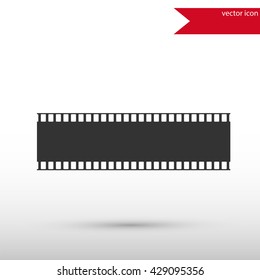 Film strip icon. Flat style object. Art picture drawing. Eps 10. Web icons. 