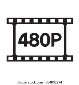 film strip icon Illustration design