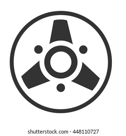 Film strip icon isolated on a white background. Vector illustration.