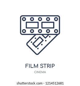 Film strip icon. Film strip linear symbol design from Cinema collection. Simple outline element vector illustration on white background.