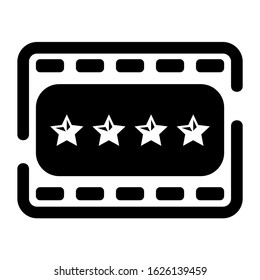 film strip icon or logo isolated sign symbol vector illustration - high quality black style vector icons
