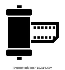 film strip icon or logo isolated sign symbol vector illustration - high quality black style vector icons

