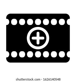 film strip icon or logo isolated sign symbol vector illustration - high quality black style vector icons
