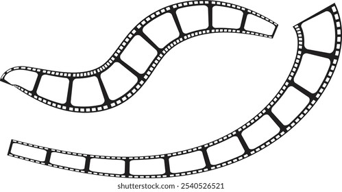 Film Strip icon. Movies Film background with Film roll.