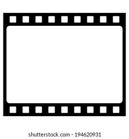 Film strip icon on white background.
