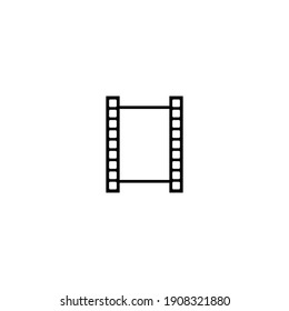 film strip icon set vector sign symbol